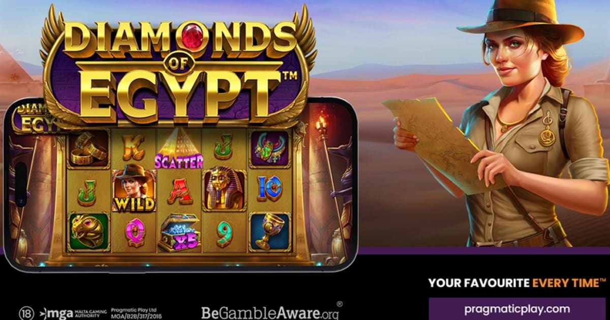Pragmatic Play käivitab 4 põneva jackpotiga Diamonds of Egypt slotika