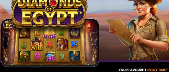Pragmatic Play kÃ¤ivitab 4 pÃµneva jackpotiga Diamonds of Egypt slotika